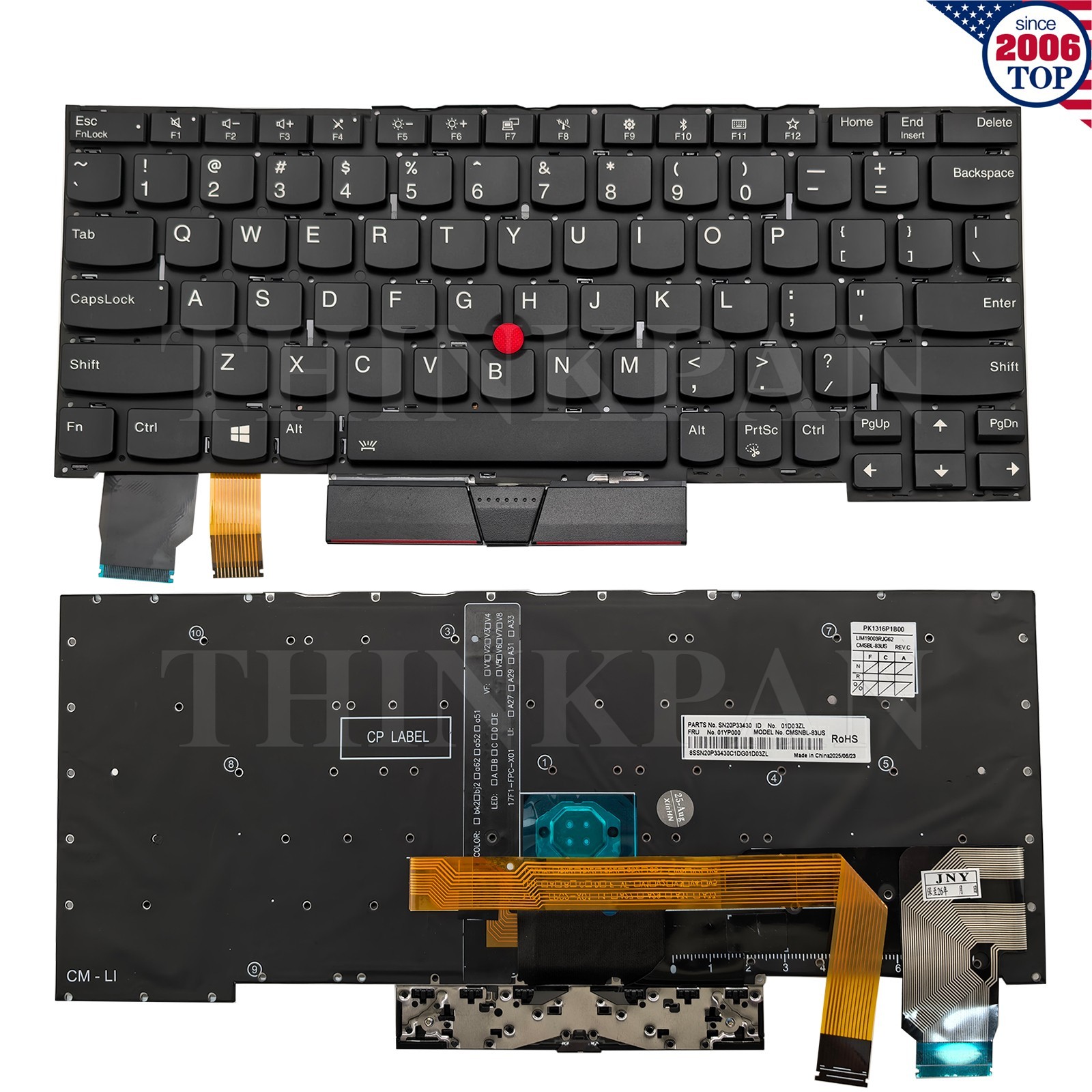 New US Backlit Keyboard for Lenovo Thinkpad X13 Yoga Gen1 / X390 Yoga Type 20NN New US Backlit Keyboard for Lenovo Thinkpad X13 Yoga Gen1 / X390 Yoga Type 20NN