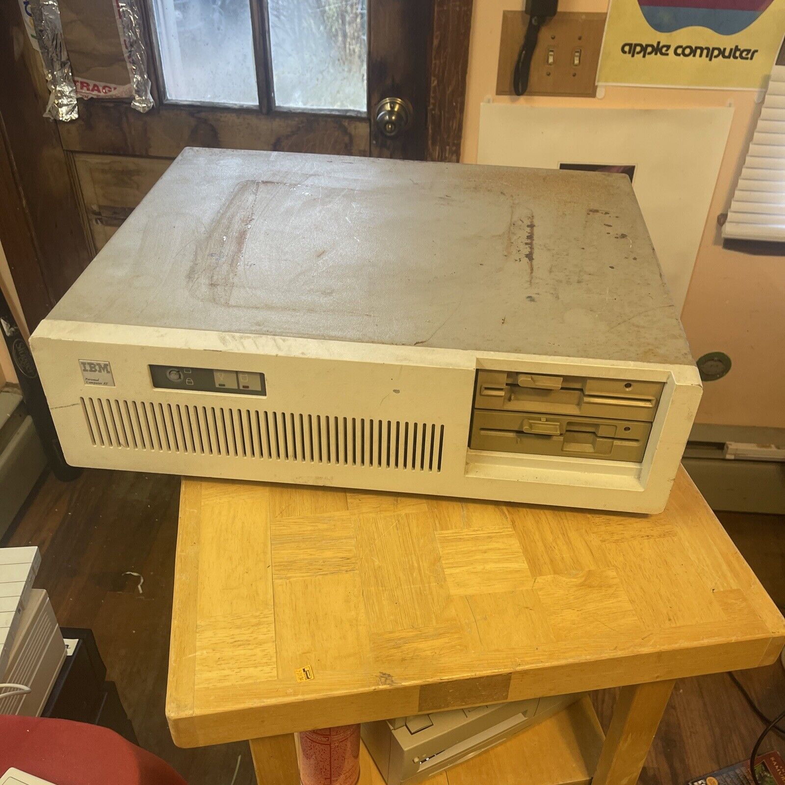 Vintage IBM Personal Computer AT 5170 Complete with All Drives no Power as is