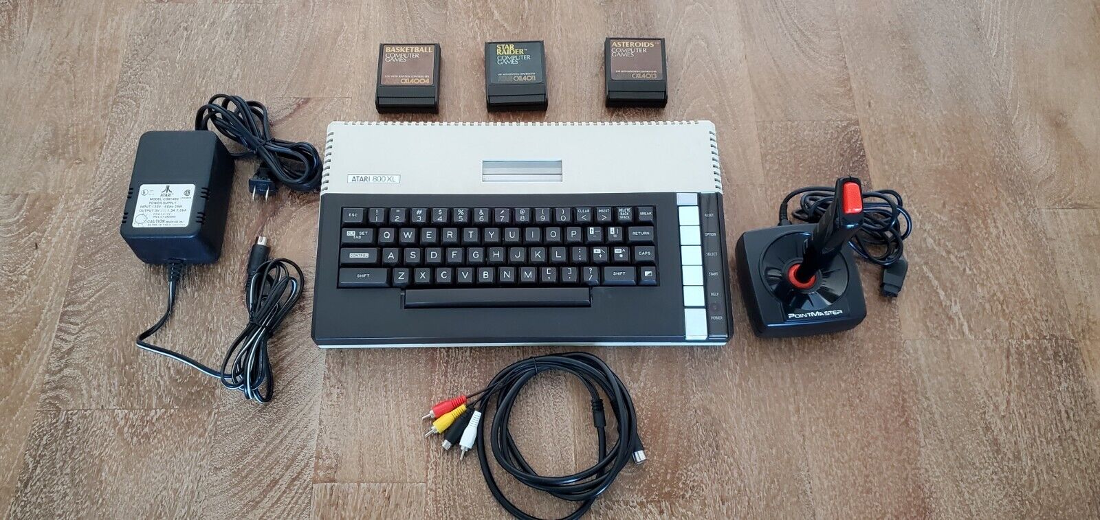 Vintage Atari 800XL Computer with Games and Joystick.  Tested and Works