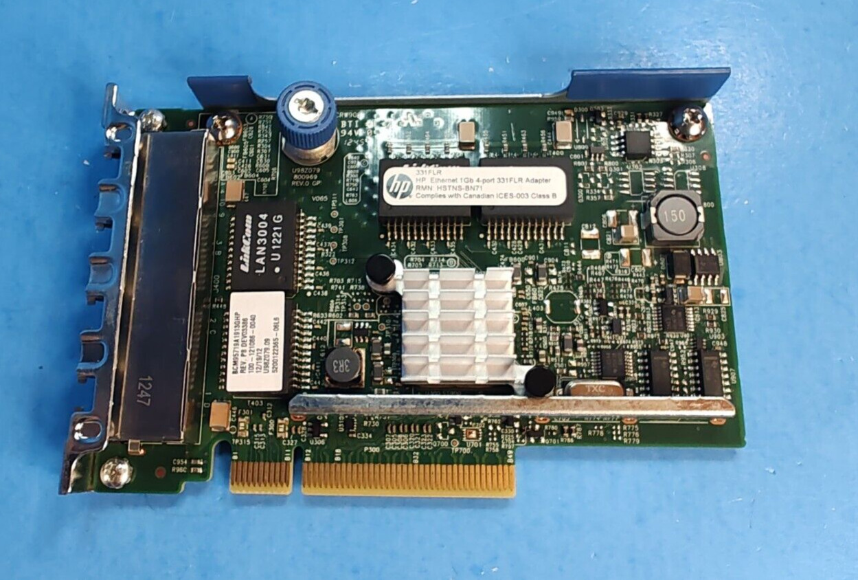 HP ProLiant Gen8 Server 4-Port Gigabit 1GB 331FLR PCI-Express x8 Adapter Card