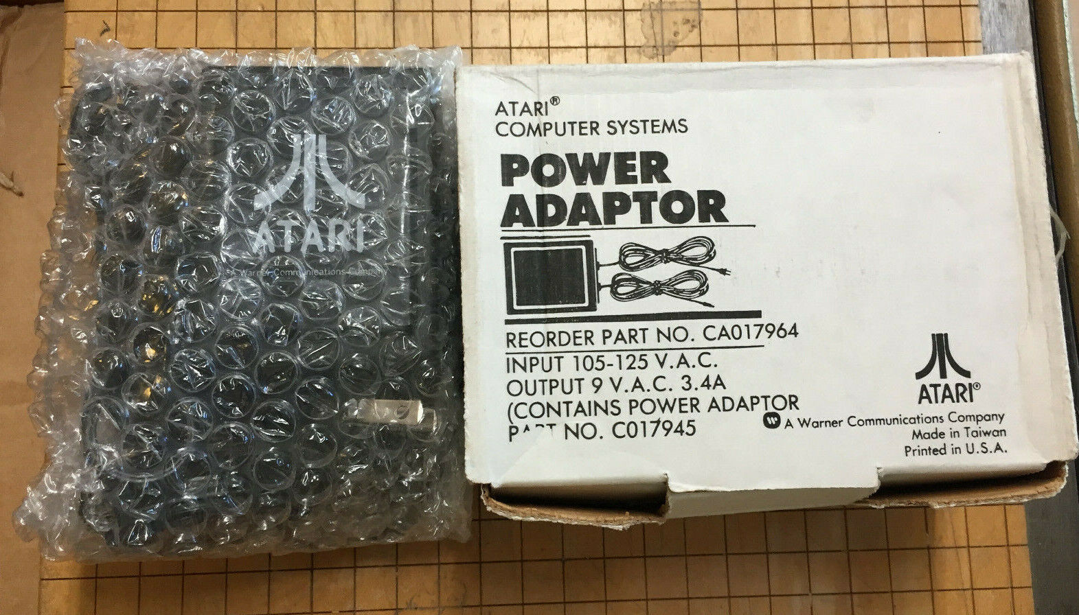 Atari 800/810/1050/XF551 POWER ADAPTER ORIGINAL NEW in Factory re-BOX 