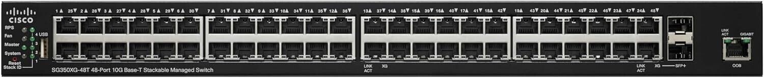 Cisco SG350XG-48T 48 Port Layer 3 10G Gigabit Ethernet Switch SG350XG-48T-K9-NA
