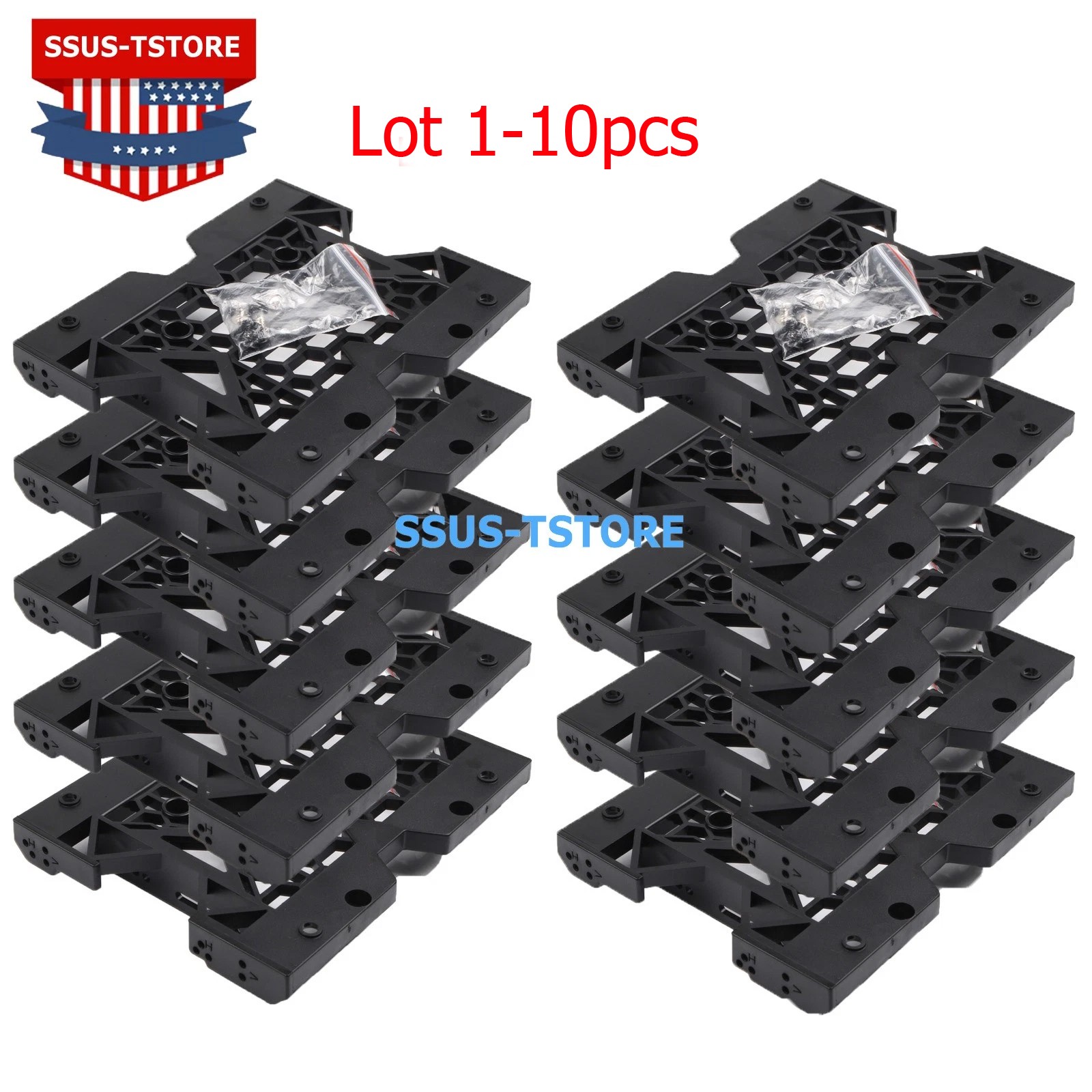 Lot 1-10PCS 2.5/3.5 to 5.25 Drive Bay Computer Case Adapter HDD Mounting Bracket
