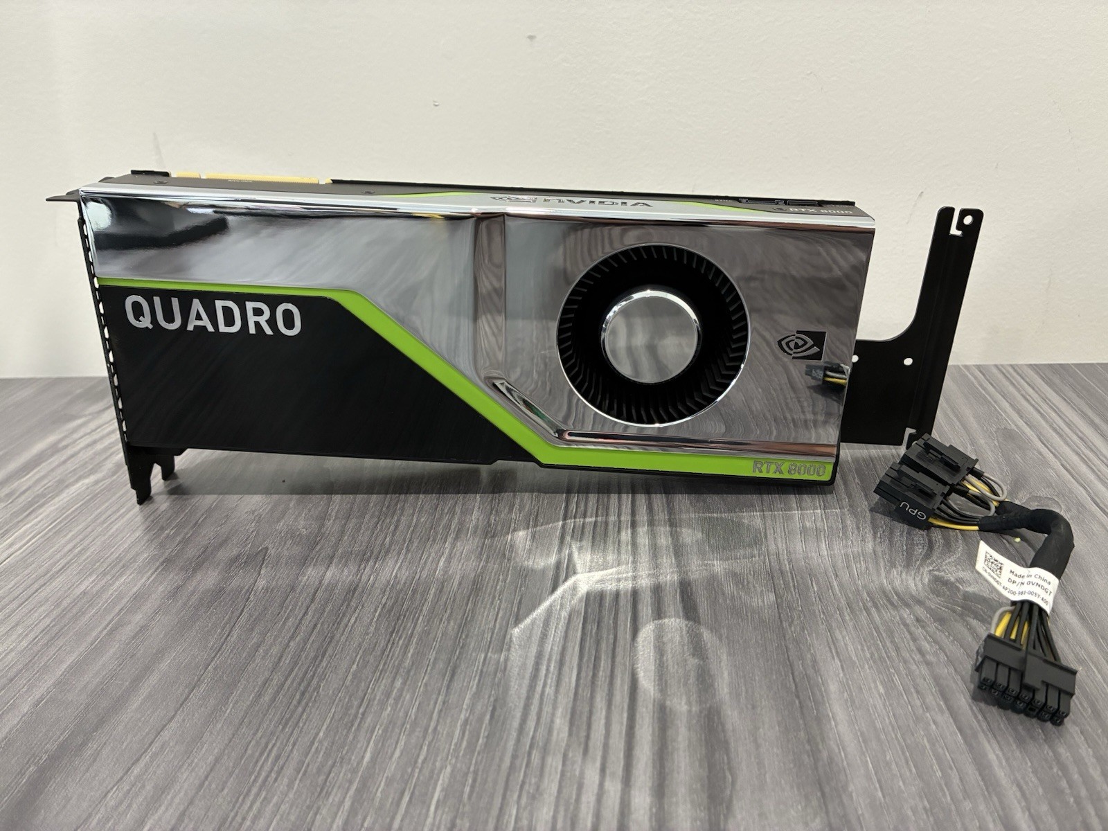 NVIDIA QUADRO RTX 8000 48GB GDDR6 Video Card GPU w/ Brackets And GPU Cables NVIDIA QUADRO RTX 8000 48GB GDDR6 Video Card GPU w/ Brackets And GPU Cables
