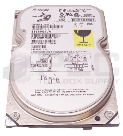 NEW SEAGATE 9U2002-001 BARRACUDA ST318437LW HARD DRIVE HDD, 18.4GB NEW SEAGATE 9U2002-001 BARRACUDA ST318437LW HARD DRIVE HDD, 18.4GB