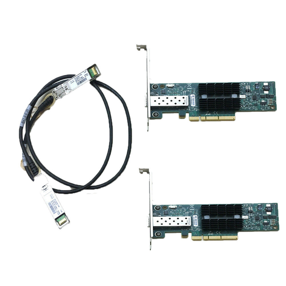 2PCS MNPA19-XTR 10GB Mellanox ConnectX-2 10Gbe 1m SFP+ Cable Network Card 2PCS MNPA19-XTR 10GB Mellanox ConnectX-2 10Gbe 1m SFP+ Cable Network Card