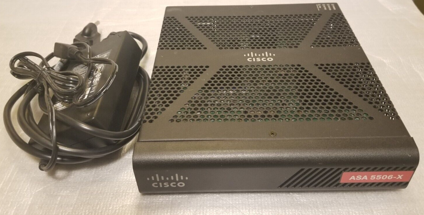 Cisco ASA 5506-X Network Security Firewall Appliance with Power Adapter, TESTED
