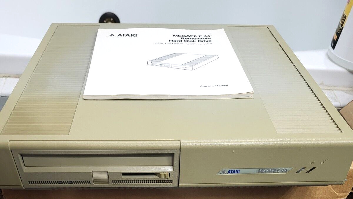 Vintage Atari Megafile 44 External 44MB Drive ST STE Mega