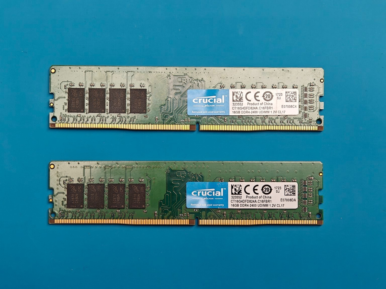 Crucial 32GB 2x16GB DDR4-2400 UDIMM PC4-19200 RAM CT16G4DFD824A Crucial 32GB 2x16GB DDR4-2400 UDIMM PC4-19200 RAM CT16G4DFD824A