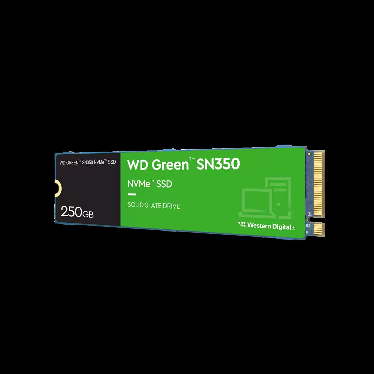 Western Digital 500GB WD Green SN350 NVMe Internal SSD, M.2 2280 - WDS500G2G0C