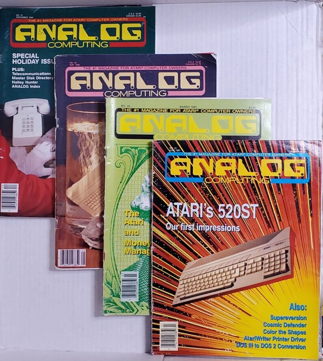 Analog Computing The #1 Magazine Atari Computer Owners 1985-86 #28 #32 #37 #42