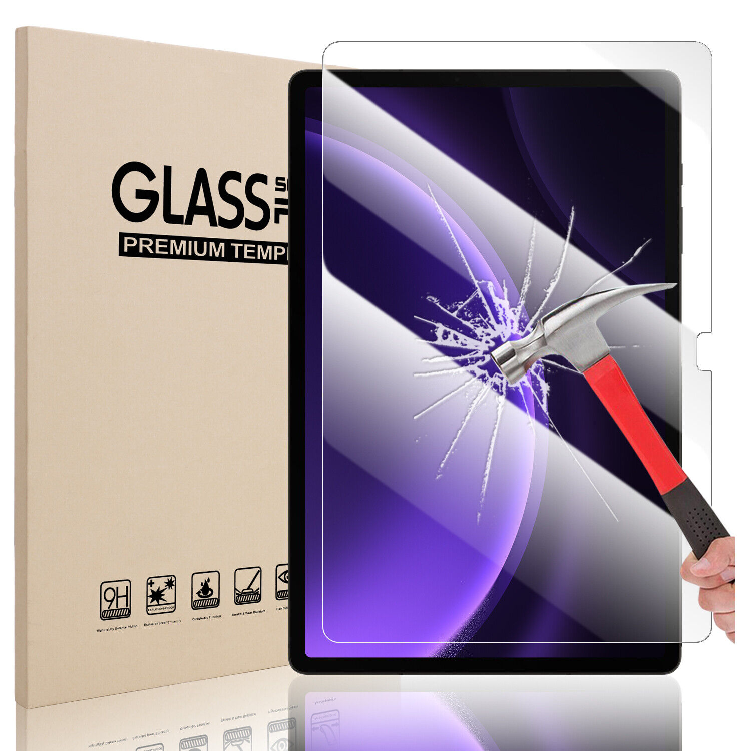 Tempered Glass Screen Protector For Samsung Galaxy Tab S9/S9 FE/S9 Plus/S9 Ultra