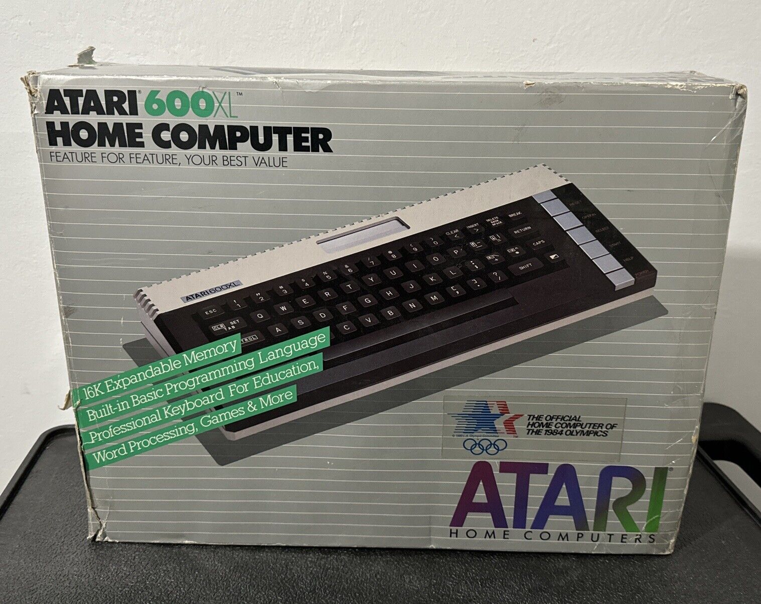 Atari 600 XL Computer In Original Box Matching Serial NTSC USA 820XE120014001450