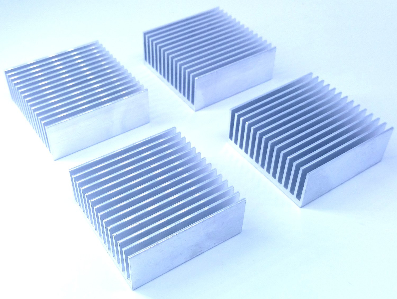 4Pcs 50Mm Aluminum Heatsink 50Mm X 50Mm X 20Mm, Cooler Cooling Heat 4Pcs 50Mm Aluminum Heatsink 50Mm X 50Mm X 20Mm, Cooler Cooling Heat