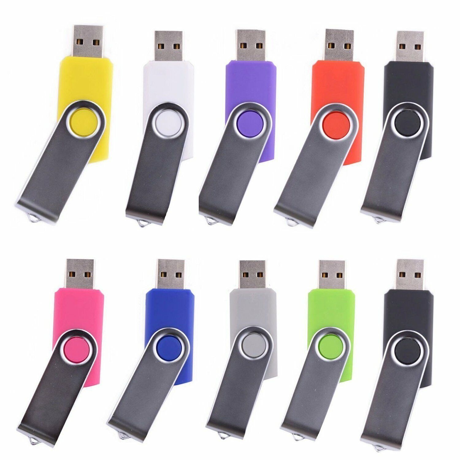wholesale 5/10/20/100 Pack USB Flash Drive Memory Stick Pendrive Thumb Drive Lot