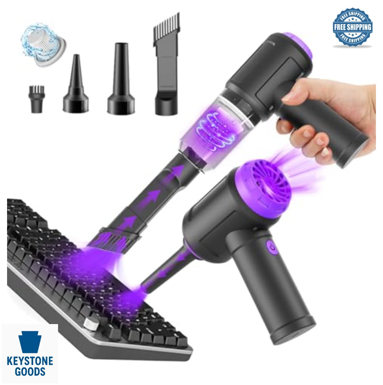 Cordless Computer Vacuum 14500Pa 110000RPM Air Duster Blower Keyboard Cleaning Cordless Computer Vacuum 14500Pa 110000RPM Air Duster Blower Keyboard Cleaning