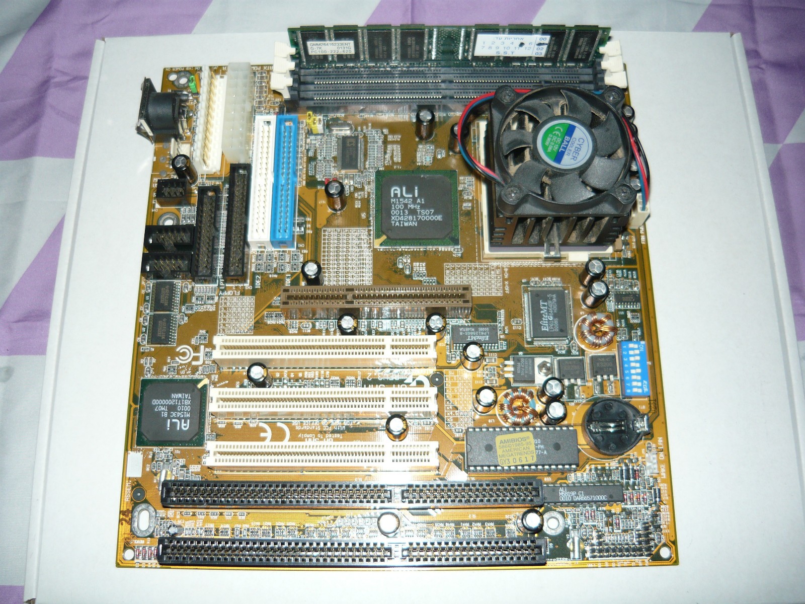 Vintage Rare Gigabyte GA-5AA Socket 7 Motherboard AMD K6-2 375 128MB RAM Used Vintage Rare Gigabyte GA-5AA Socket 7 Motherboard AMD K6-2 375 128MB RAM Used