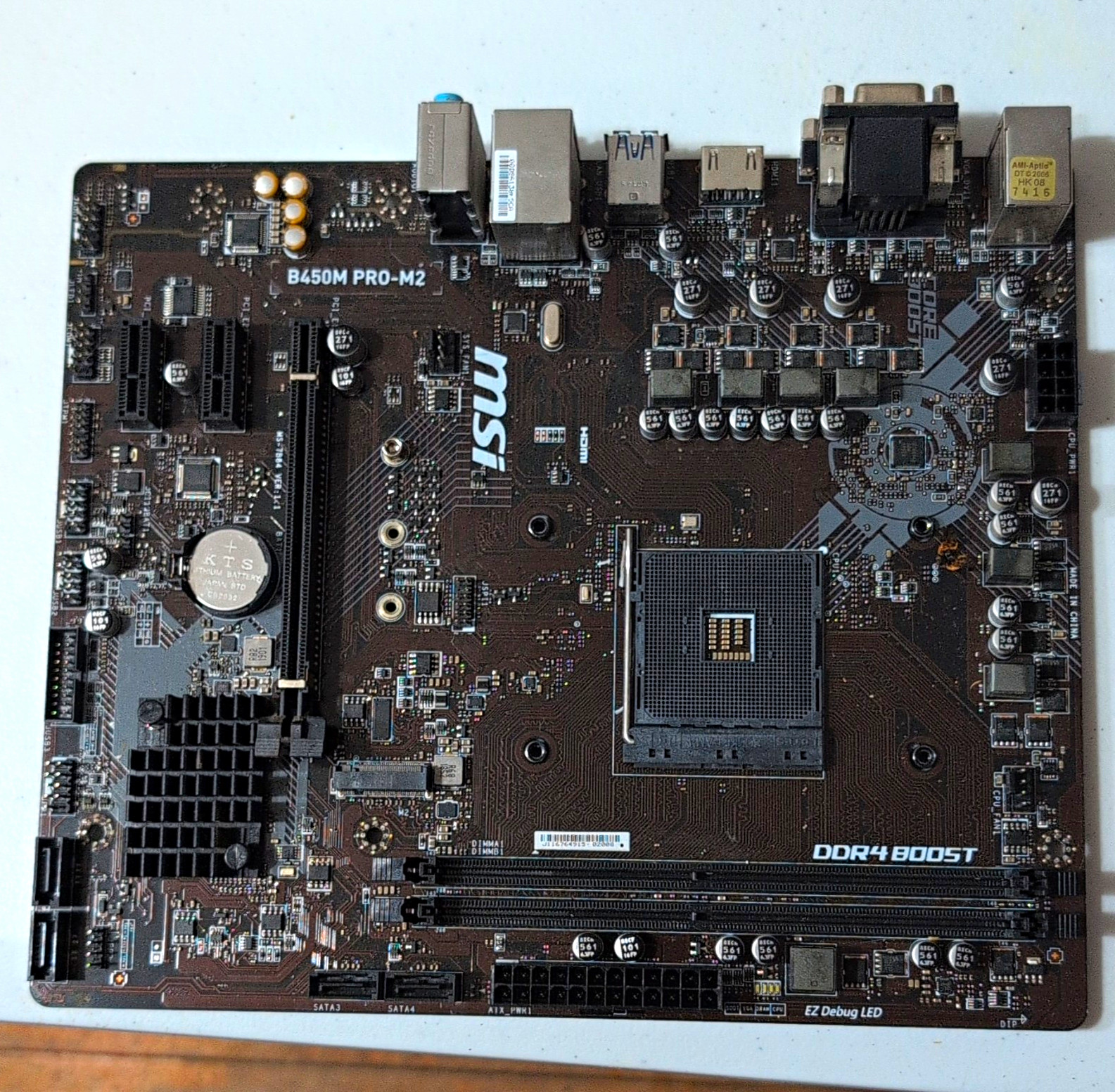MSI B450M PRO-M2 MicroATX AM4 AMD DDR4 M.2 HDMI VGA Motherboard