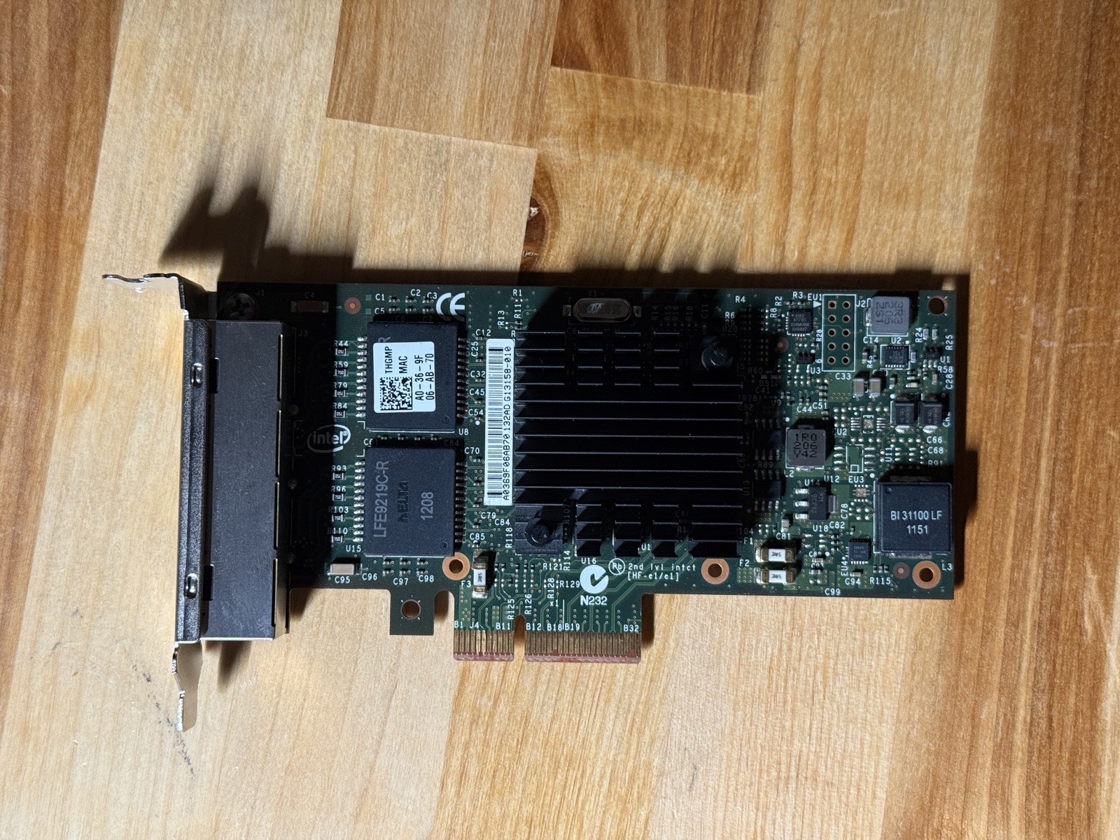 Intel I350 T4 1Gbps Quad Network Card. Great for OPNsense/PFsense Intel I350 T4 1Gbps Quad Network Card. Great for OPNsense/PFsense