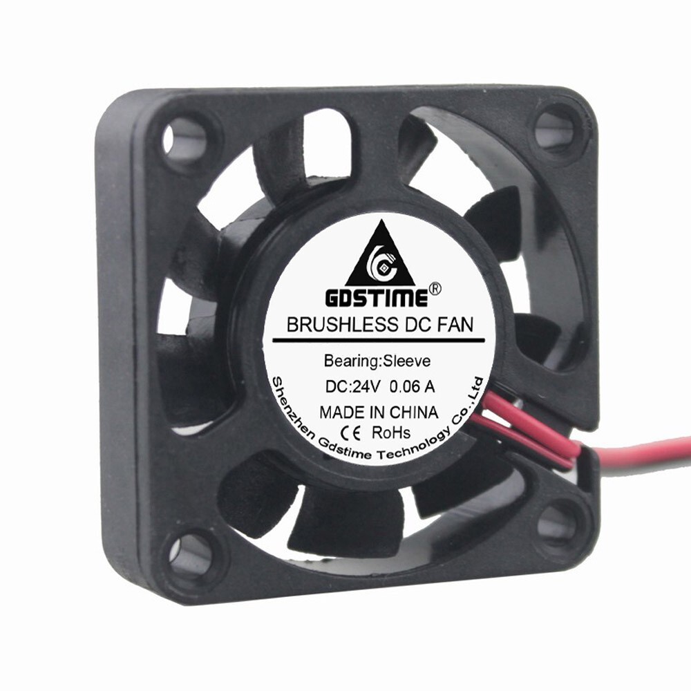 24V 40mm 4010S DC Brushless 2-pin 40x40x10mm CPU / Laser / Printer Cooling Fan 24V 40mm 4010S DC Brushless 2-pin 40x40x10mm CPU / Laser / Printer Cooling Fan