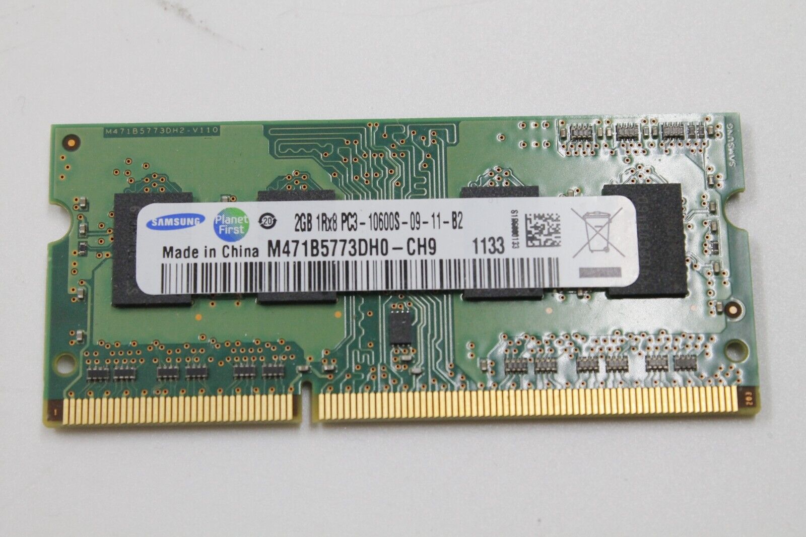 Samsung M471B5773DH0-CH9 2GB PC3-10600S-09-11-B2 DDR3-1333MHz RAM