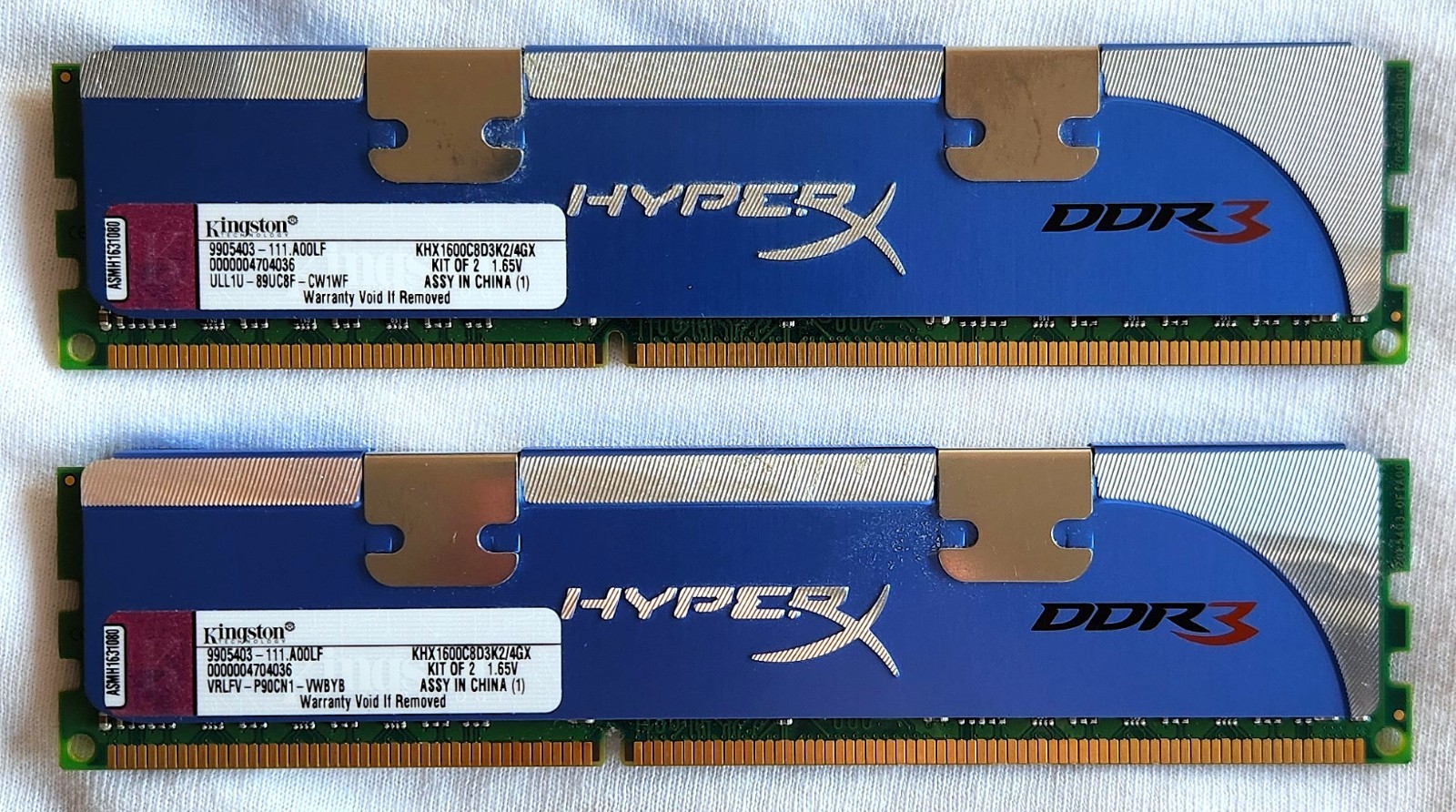 Kingston HyperX 4GB (2x2GB) DDR3 1600MHz RAM Kit KHX1600C8D3K2/4GX Kingston HyperX 4GB (2x2GB) DDR3 1600MHz RAM Kit KHX1600C8D3K2/4GX