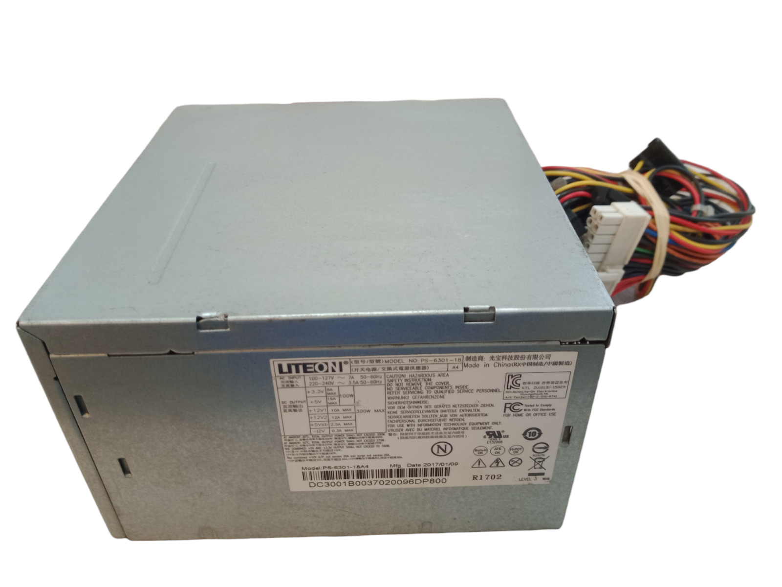 Lite-On PS-6301-18A4 300W ATX Acer Aspire Desktop Power Supply (PSU) | It Works