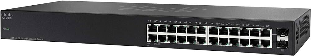 Cisco SG110 24 Port Gigabit Ethernet Switch w/ 2 x SFP SG110-24