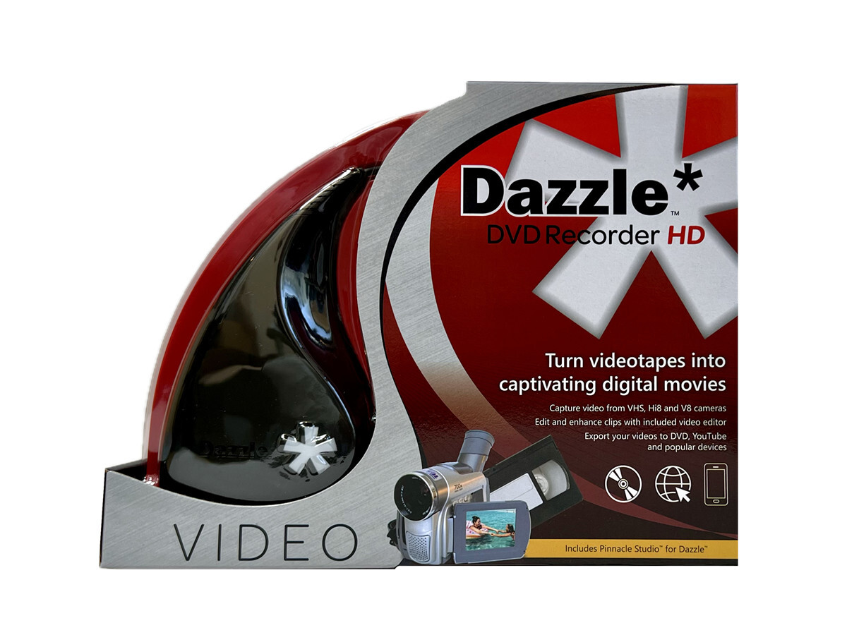 Pinnacle Dazzle DVD Recorder HD w/ Cable -  New Retail Box,  DVCPTENAM