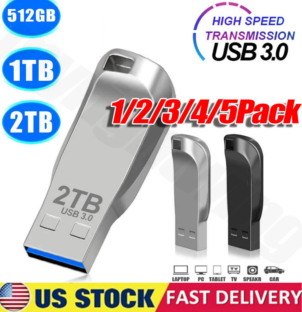 1TB/2TB USB 3.0 Flash Drive Thumb U Disk Memory Stick Pen PC Laptop Storage US