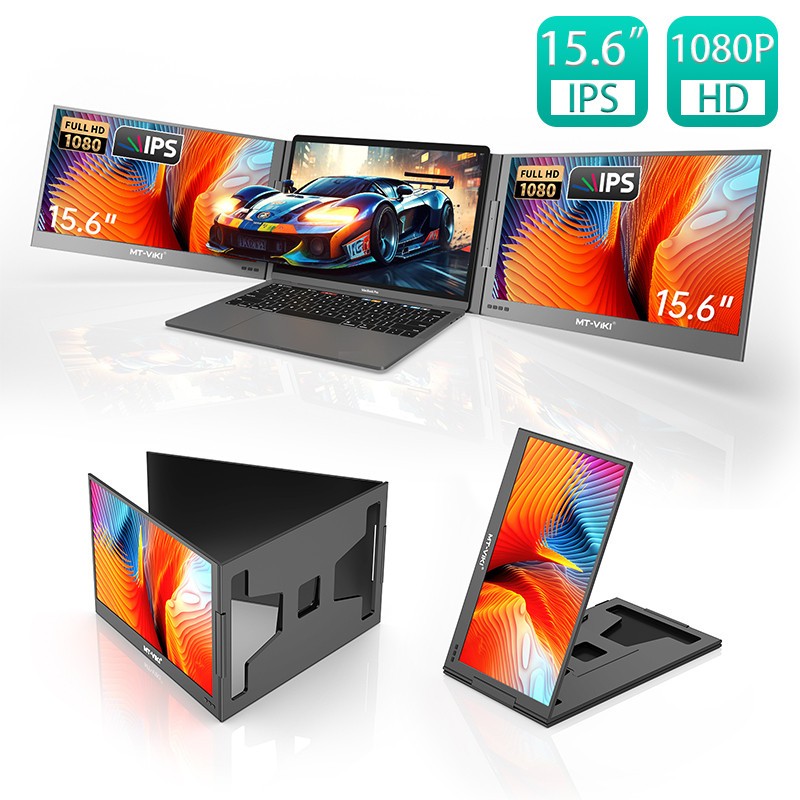 MT-VIKI 15.6 inch Laptop Screen Extender Potable Screen FHD 1080P 360° Rotation MT-VIKI 15.6 inch Laptop Screen Extender Potable Screen FHD 1080P 360° Rotation