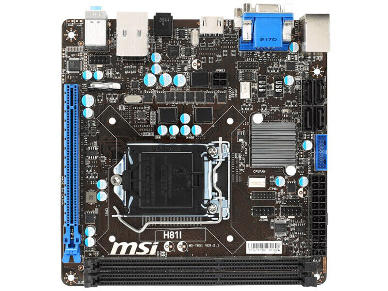 For MSI H81I motherboard H310 LGA1150 2*DDR3 16G DVI+HDMI+VGA M-ITX Tested ok