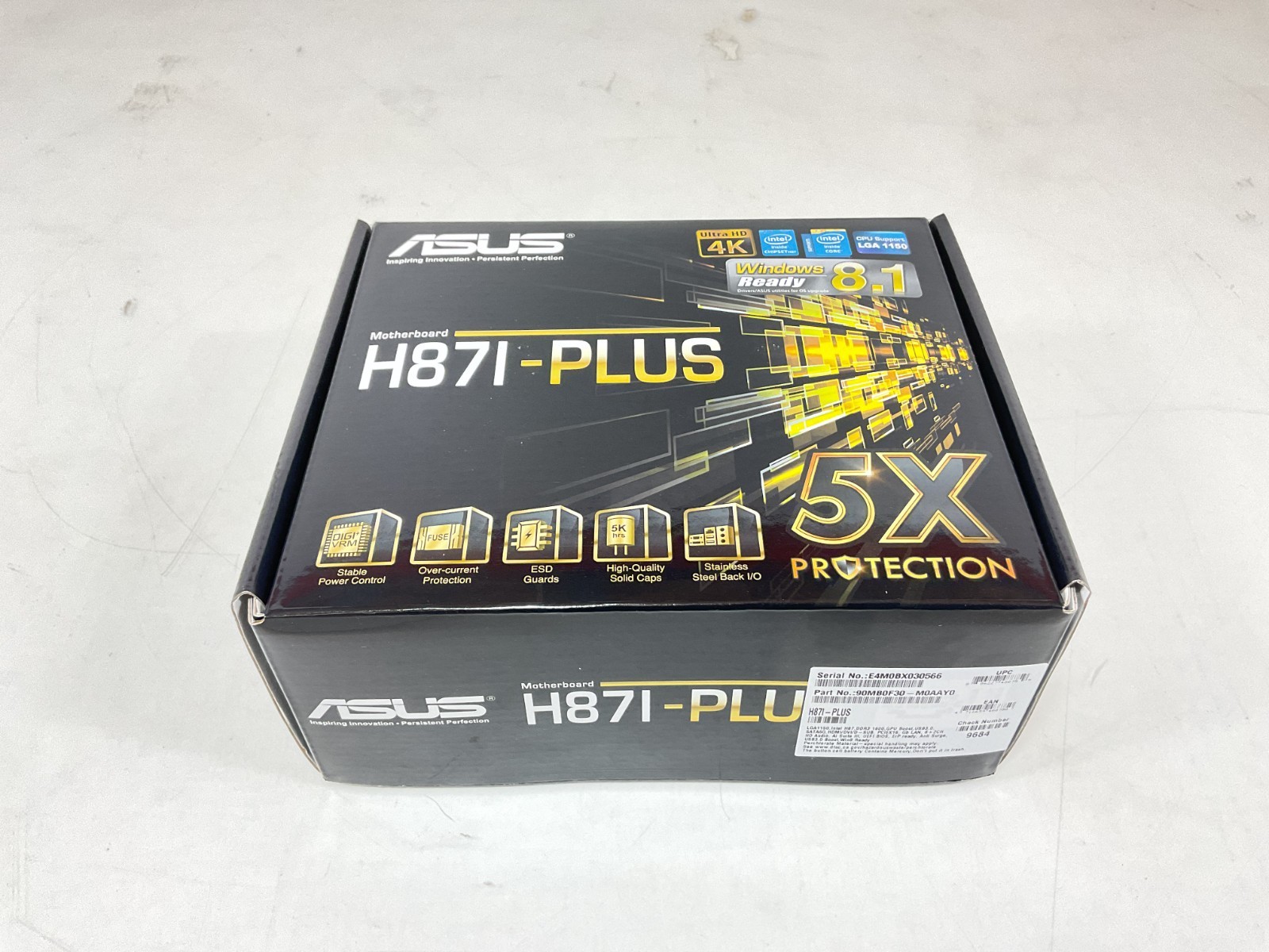 ASUS H87I-PLUS Mini-ITX LGA 1150 DDR3 Motherboard - H87I-PLUS ASUS H87I-PLUS Mini-ITX LGA 1150 DDR3 Motherboard - H87I-PLUS