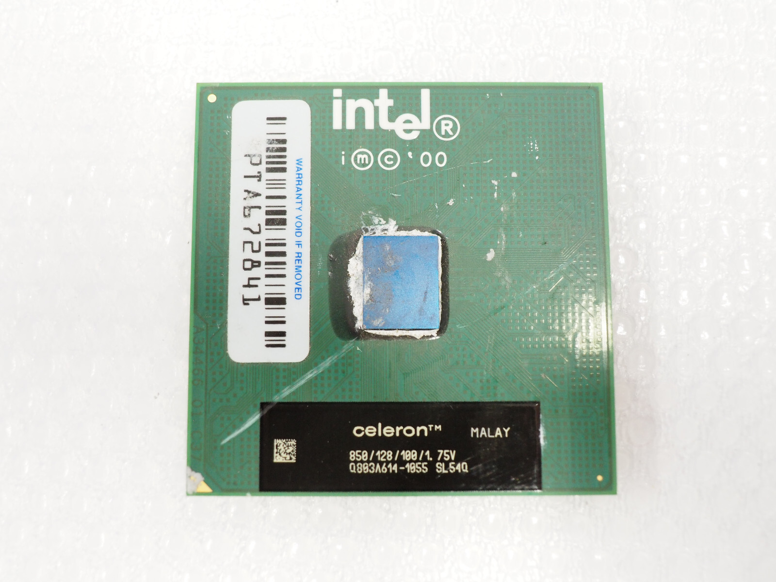 INTEL Celeron 850/128/100/1.75V SL54Q Processor INTEL Celeron 850/128/100/1.75V SL54Q Processor