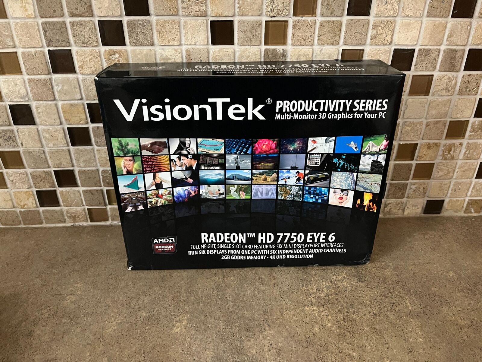 VISIONTEK ATI RADEON VT 7750 X6 MINI DISPLAY PORTS PCIE 2G 6  VIDEO CARD KT-4