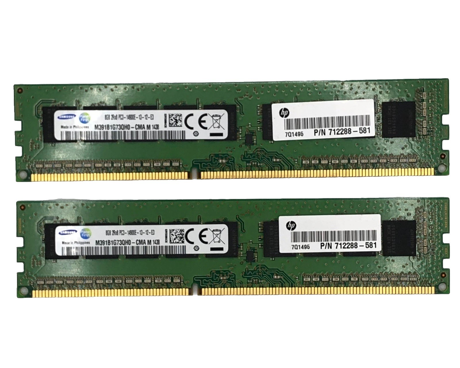 2x Samsung 8GB DDR3-1866 ECC UDIMM Server RAM 2Rx8 PC3-14900E-13-12-E3