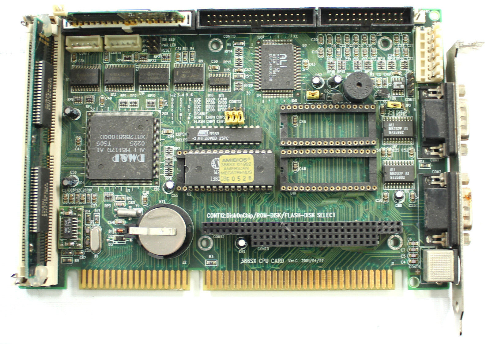 Advantech Industrial computer mainboard 386SX CPU Card w/ DOM Module-see photos Advantech Industrial computer mainboard 386SX CPU Card w/ DOM Module-see photos