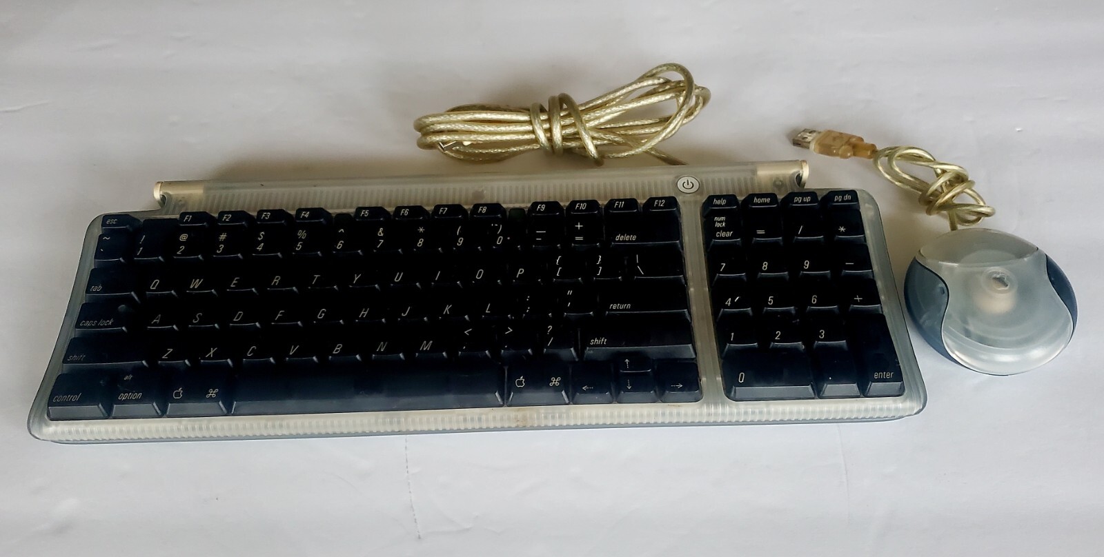 Vintage Original Apple USB Keyboard+ Mouse M2452 Graphite Gray x iMac 1999 iBook Vintage Original Apple USB Keyboard+ Mouse M2452 Graphite Gray x iMac 1999 iBook