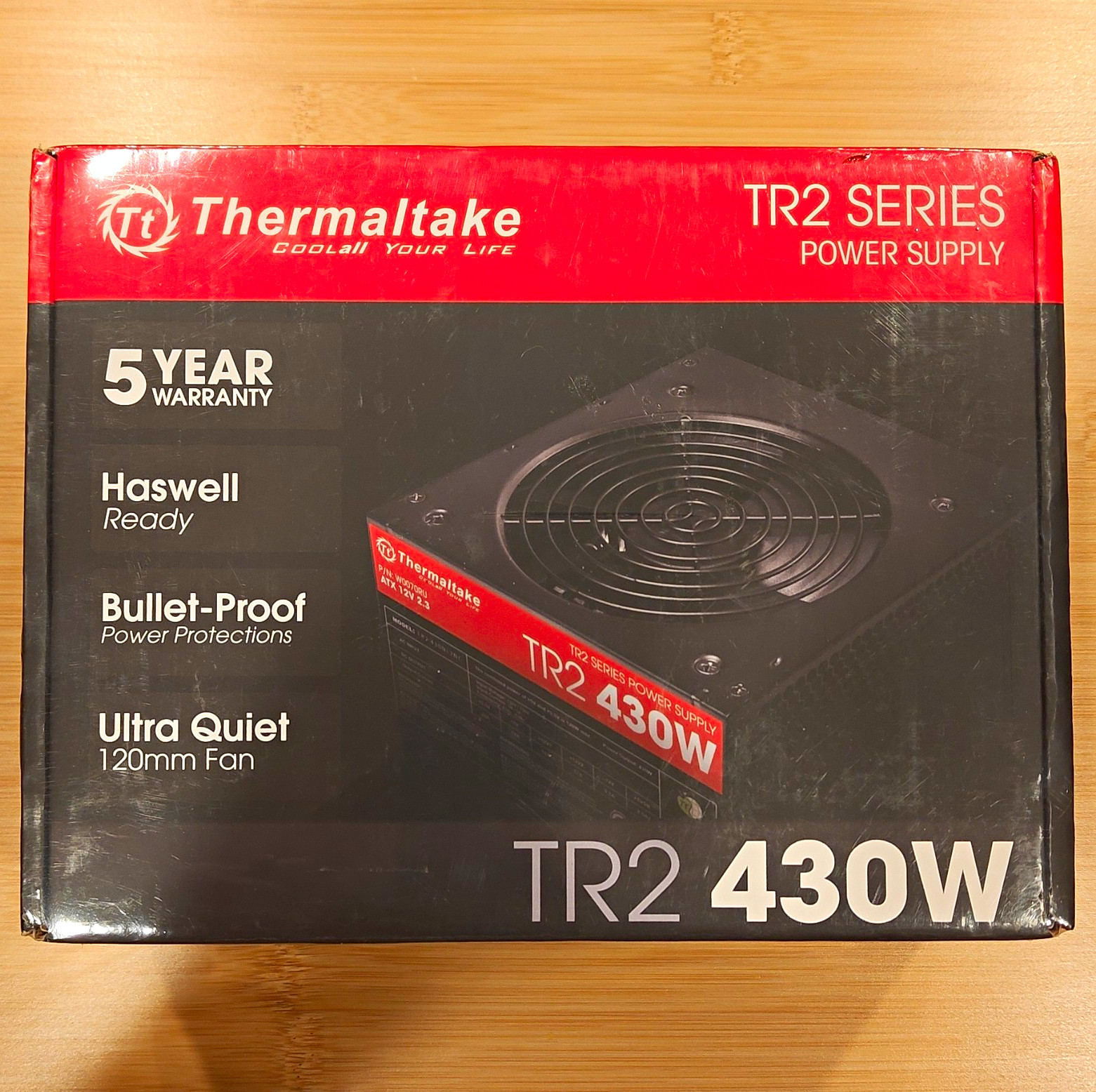 Thermaltake TR2 430W ATX Power Supply Haswell Ready Black/Red W0070RU Thermaltake TR2 430W ATX Power Supply Haswell Ready Black/Red W0070RU