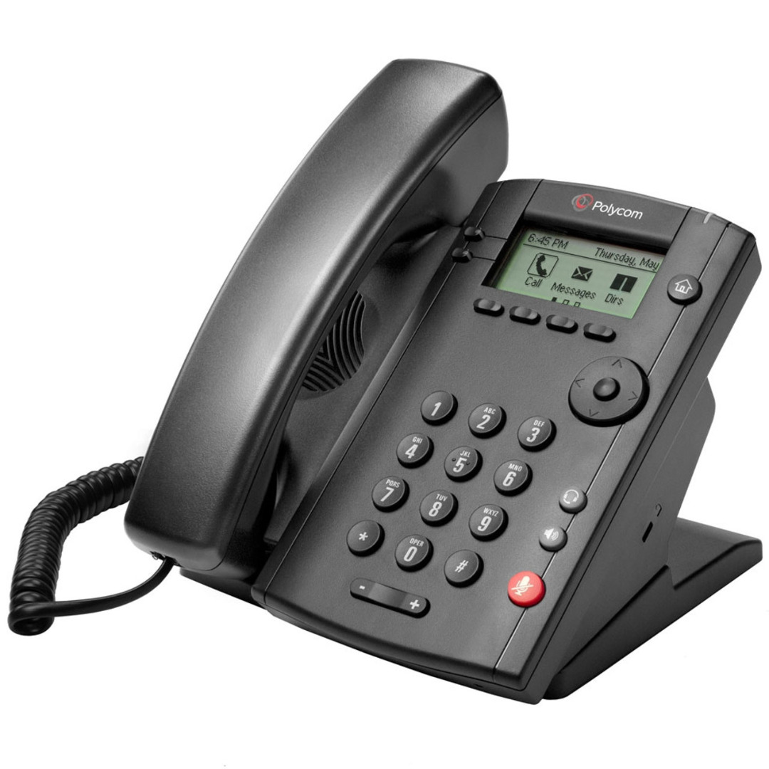 Polycom VVX 101 Single-Line Desktop IP Phone VoIP - P/N 2200-40250-025 Buy Lot