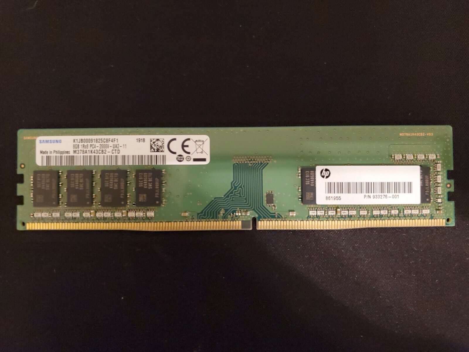 Samsung 8GB (1 x 8GB) 2666Mhz 288-pin DIMM DDR4 RAM Module 