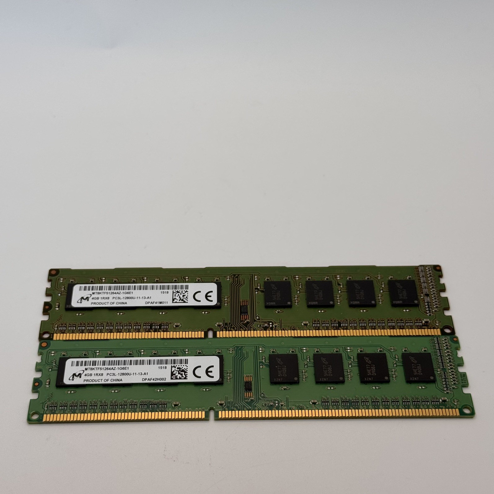 Micron 8GB (2x4GB) 1Rx8 DDR3L-1600MHz PC3L-12800 Desktop RAM MT8KTF51264AZ-1G6E1 Micron 8GB (2x4GB) 1Rx8 DDR3L-1600MHz PC3L-12800 Desktop RAM MT8KTF51264AZ-1G6E1