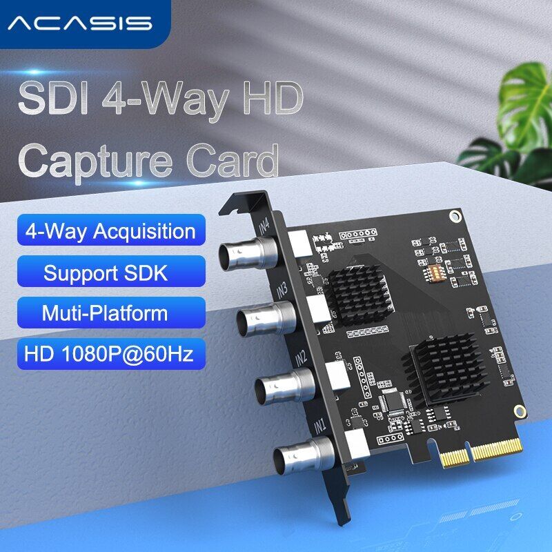 ACASIS 4-channel PCIe capture card 4-channel SDI capture card 1080P 60FPS