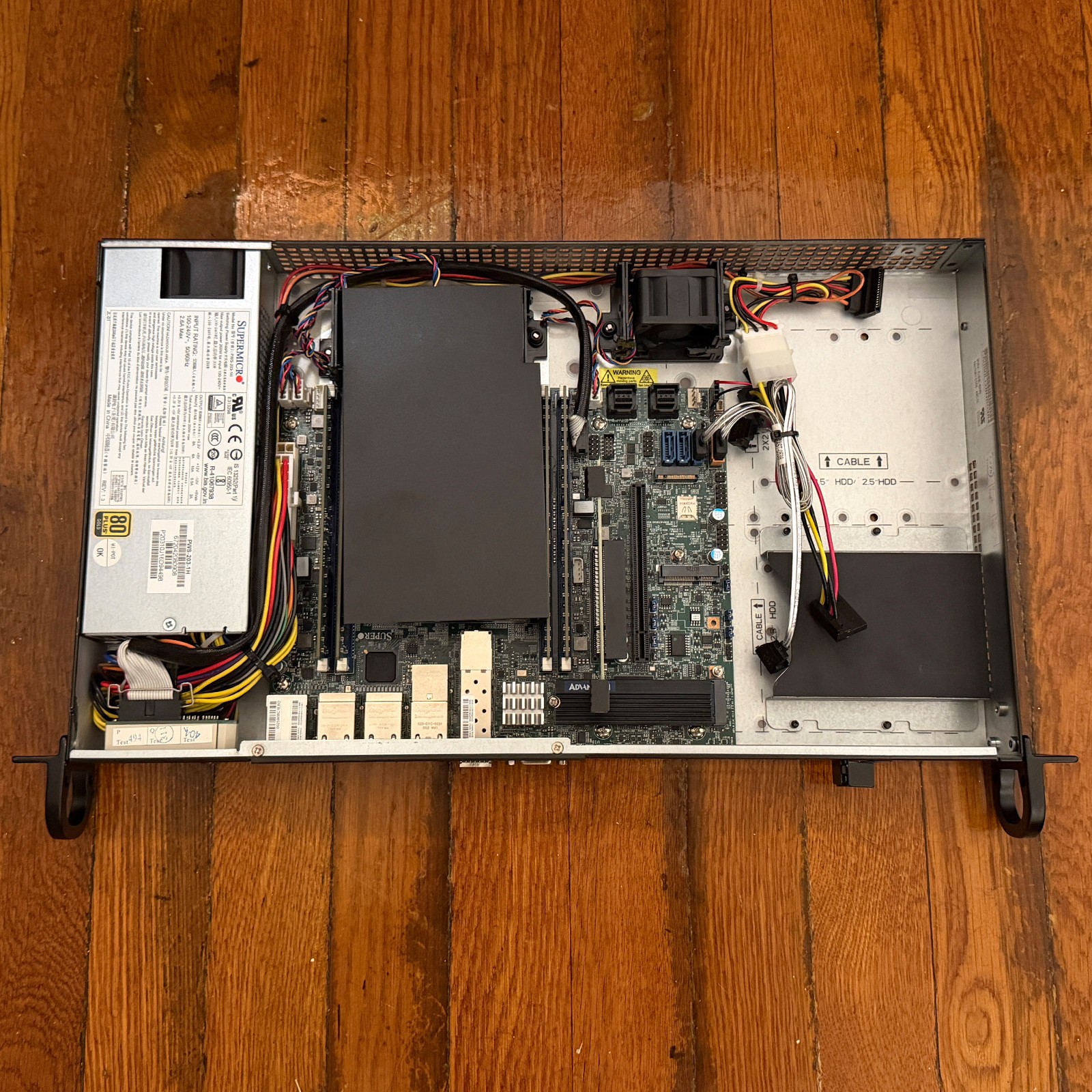 Supermicro 5019D-4C-FN8TP Xeon D-2123IT (4C/8T) 64GB DDR4 10GbE 480GB 1U Server Supermicro 5019D-4C-FN8TP Xeon D-2123IT (4C/8T) 64GB DDR4 10GbE 480GB 1U Server
