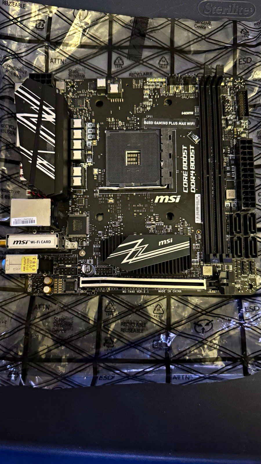 MSI B450I GAMING PLUS MAX WIFI AM4 DDR4 Wi-Fi Gaming Motherboard HDMI MSI B450I GAMING PLUS MAX WIFI AM4 DDR4 Wi-Fi Gaming Motherboard HDMI