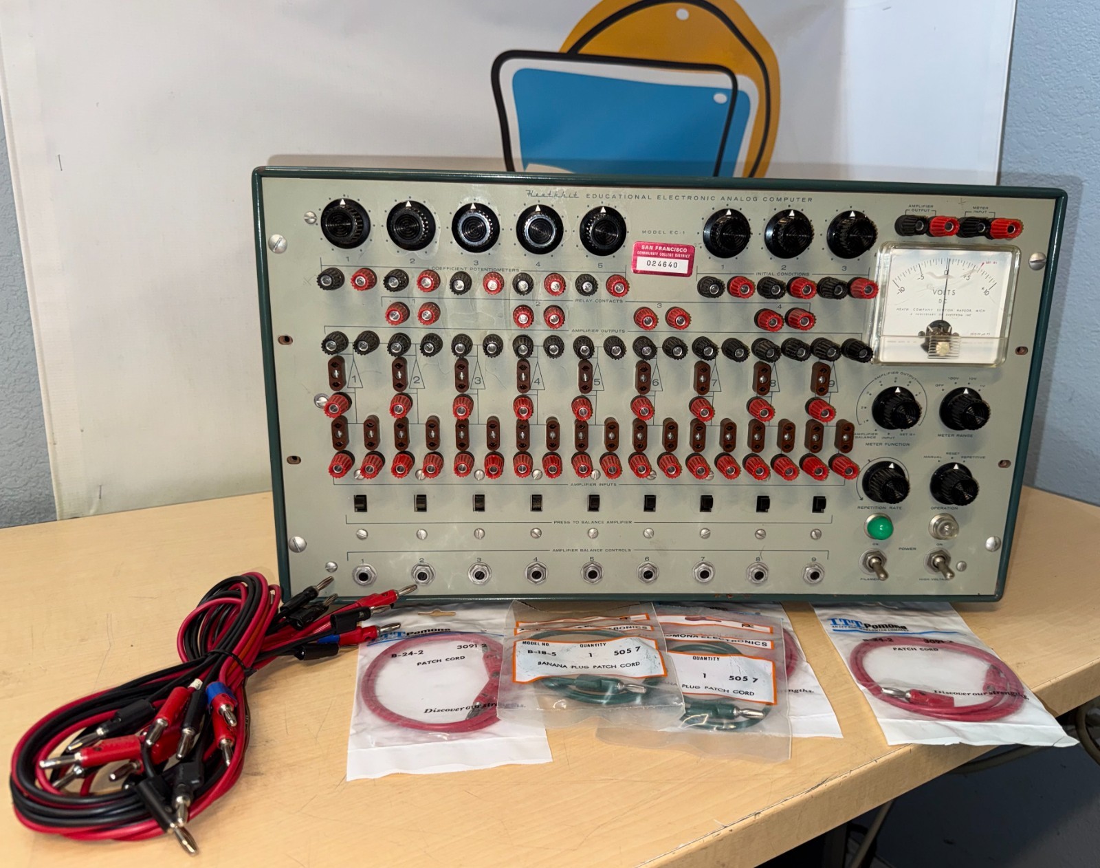 Refurbished Working 1960's Heathkit EC-1 Educational Electronic Analog Computer Refurbished Working 1960's Heathkit EC-1 Educational Electronic Analog Computer