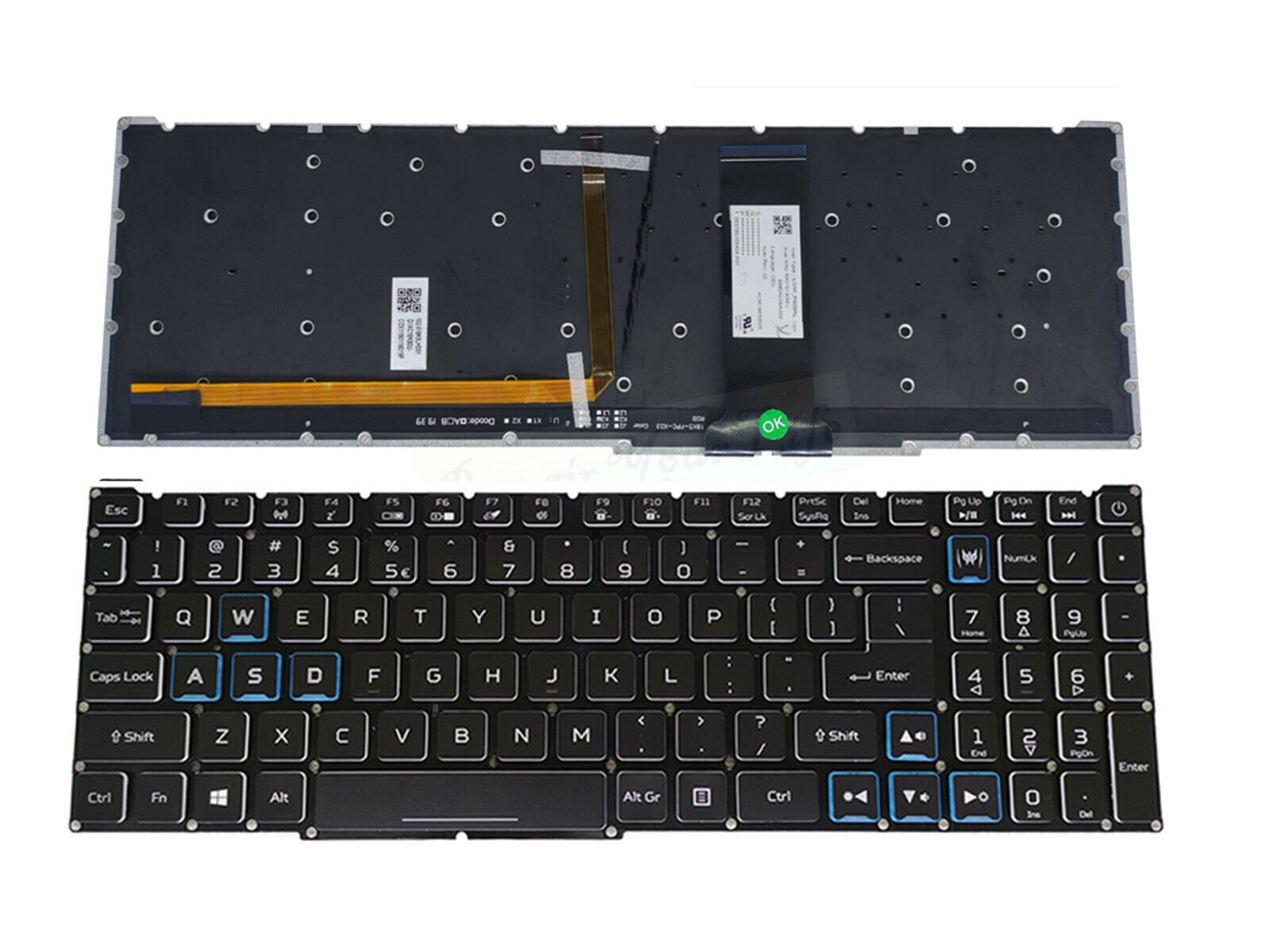 New Backlit Genuine original Keyboard for Acer LG5P_P90BRL NKI15130MH