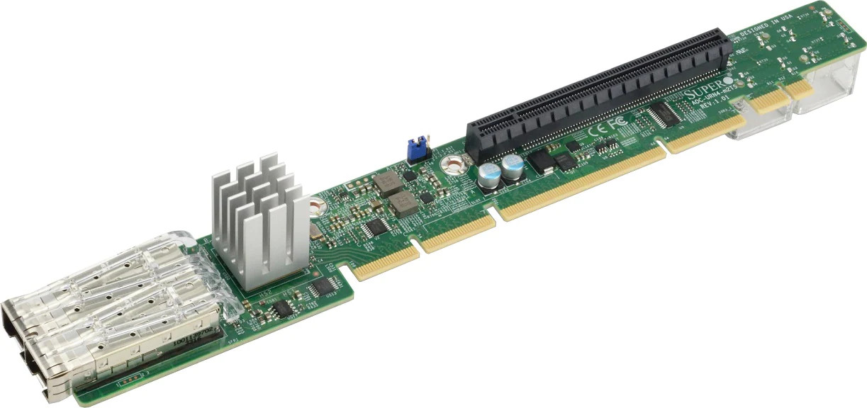 Supermicro AOC-URN4-M2TS 1U Ultra Riser 2-port 25GbE SFP28, based on Mellanox Supermicro AOC-URN4-M2TS 1U Ultra Riser 2-port 25GbE SFP28, based on Mellanox
