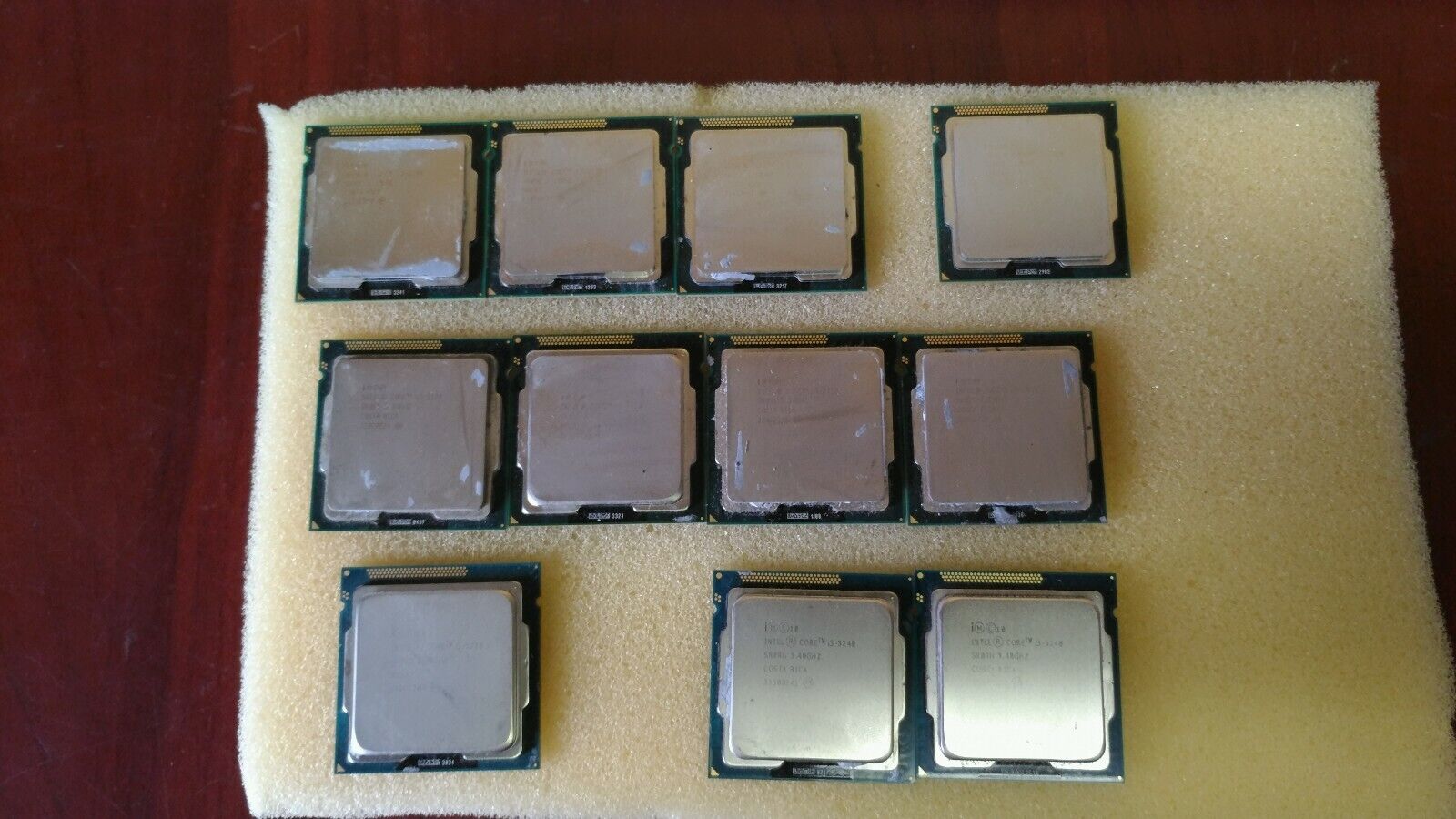Lot of 11 Intel Core i3-2100,2120,2120T,3220,3240 CPU Processor 