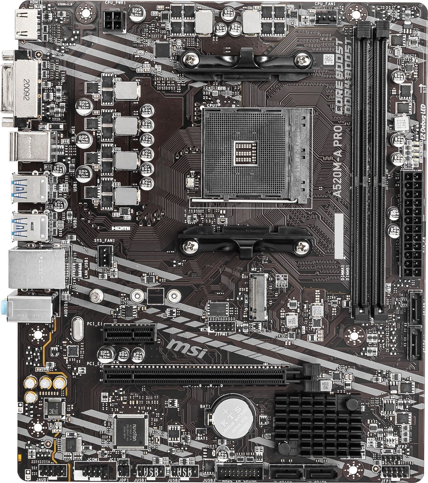 MSI A520M-A PRO AM4 AMD A520 USB3.2 Gen1 Micro-ATX Motherboard